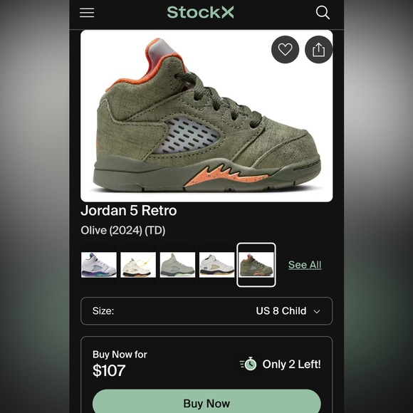 Jordan Other - Jordan toddler Sneakers - Olive and Orange